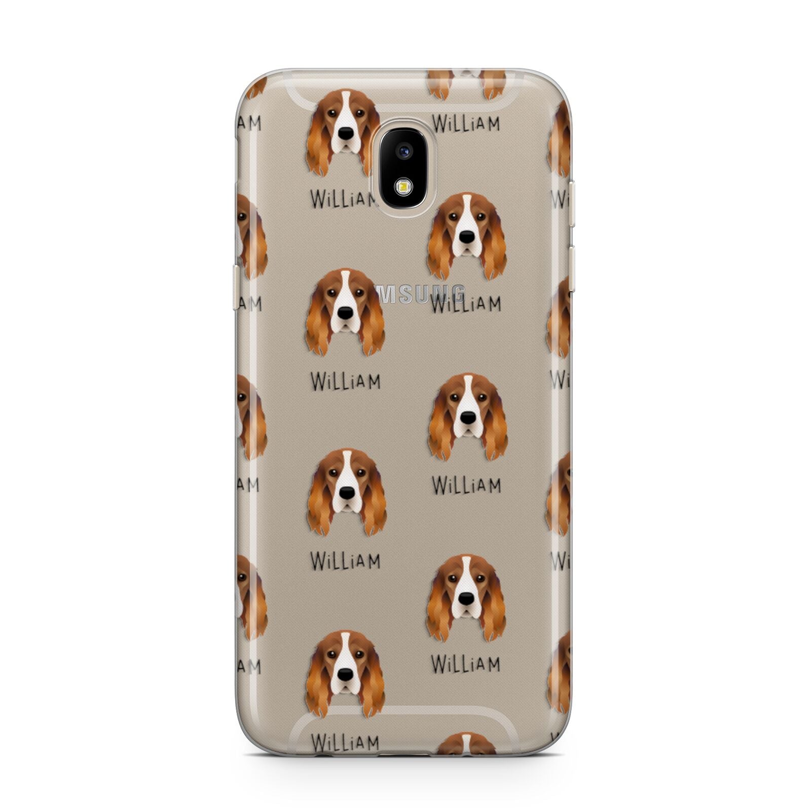 Cocker Spaniel Icon with Name Samsung J5 2017 Case