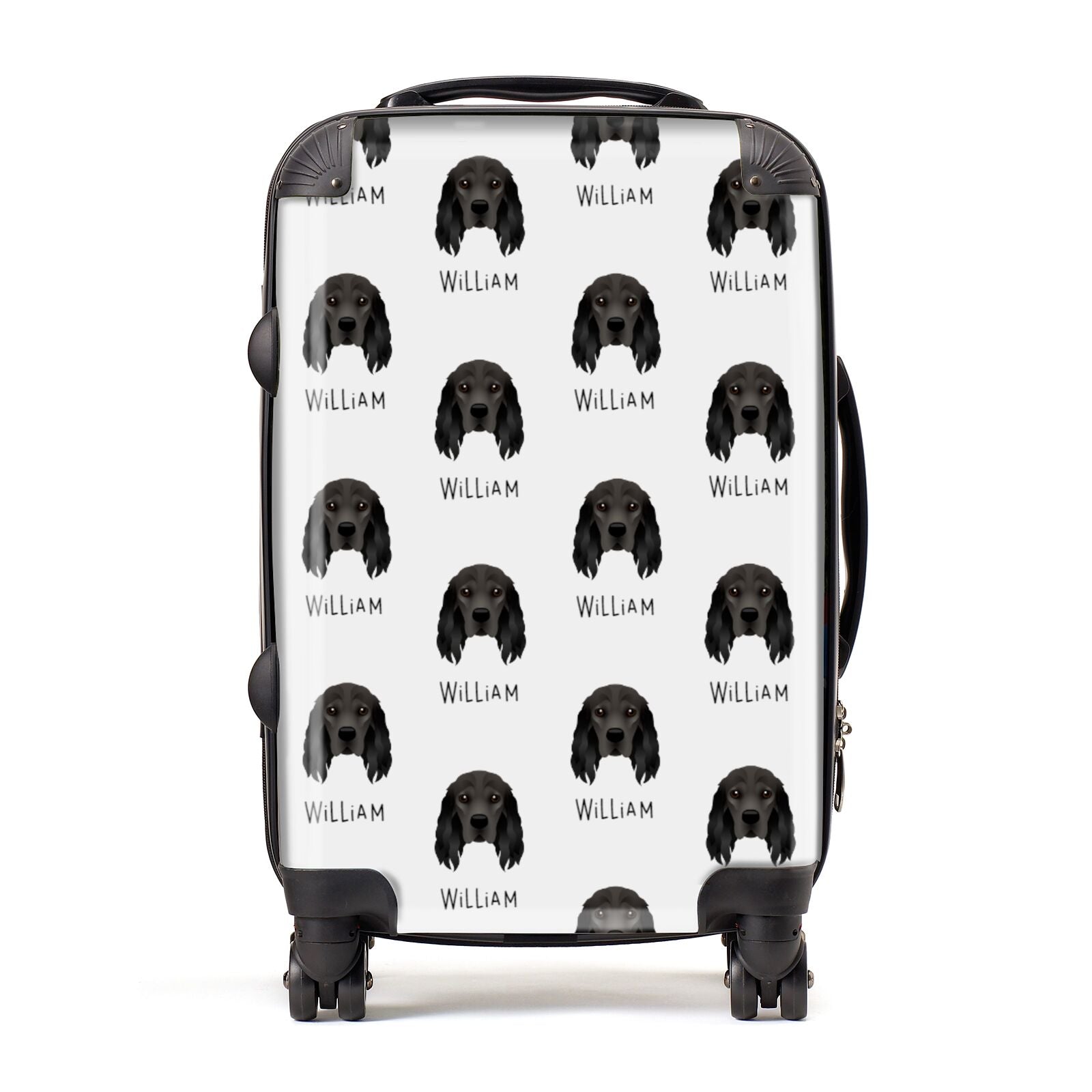 Cocker Spaniel Icon with Name Suitcase