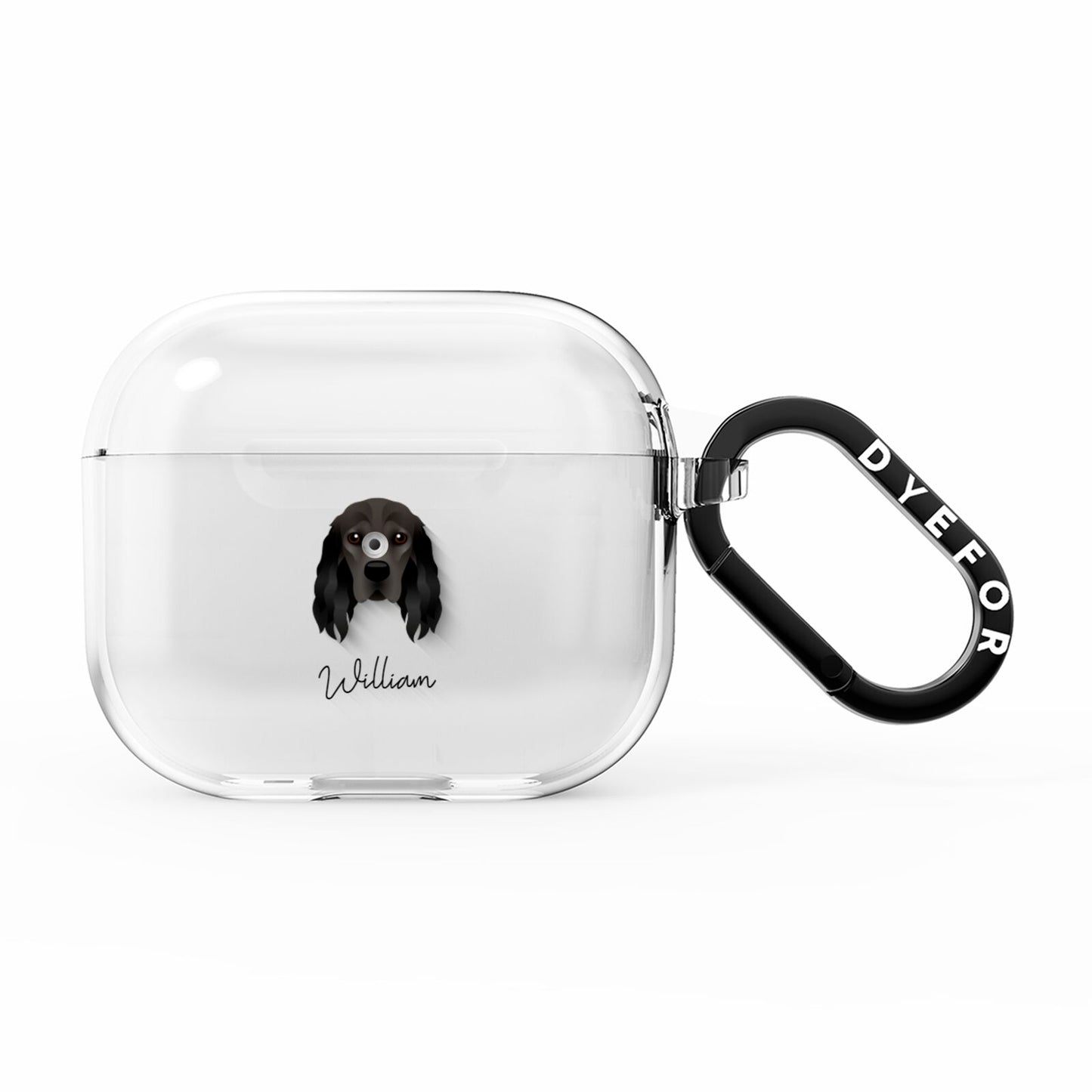 Cocker Spaniel Personalised AirPods Clear Case 3rd Gen