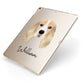 Cocker Spaniel Personalised Apple iPad Case on Gold iPad Side View