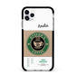 Coffee Cup Personalised Apple iPhone 11 Pro Max in Silver with Black Impact Case