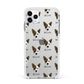 Cojack Icon with Name Apple iPhone 11 Pro Max in Silver with White Impact Case