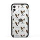 Cojack Icon with Name Apple iPhone 11 in White with Black Impact Case