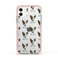 Cojack Icon with Name Apple iPhone 11 in White with Pink Impact Case