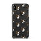 Cojack Icon with Name Apple iPhone Xs Max Impact Case Black Edge on Black Phone
