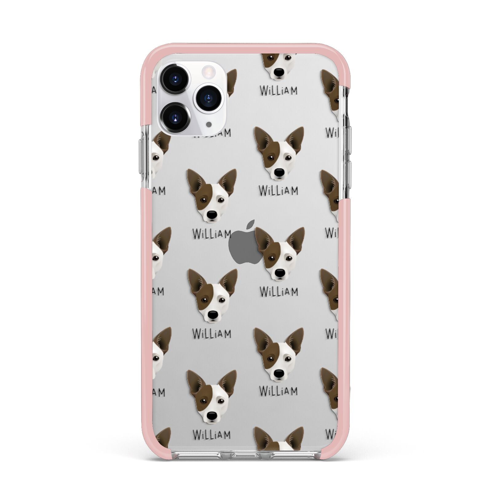 Cojack Icon with Name iPhone 11 Pro Max Impact Pink Edge Case