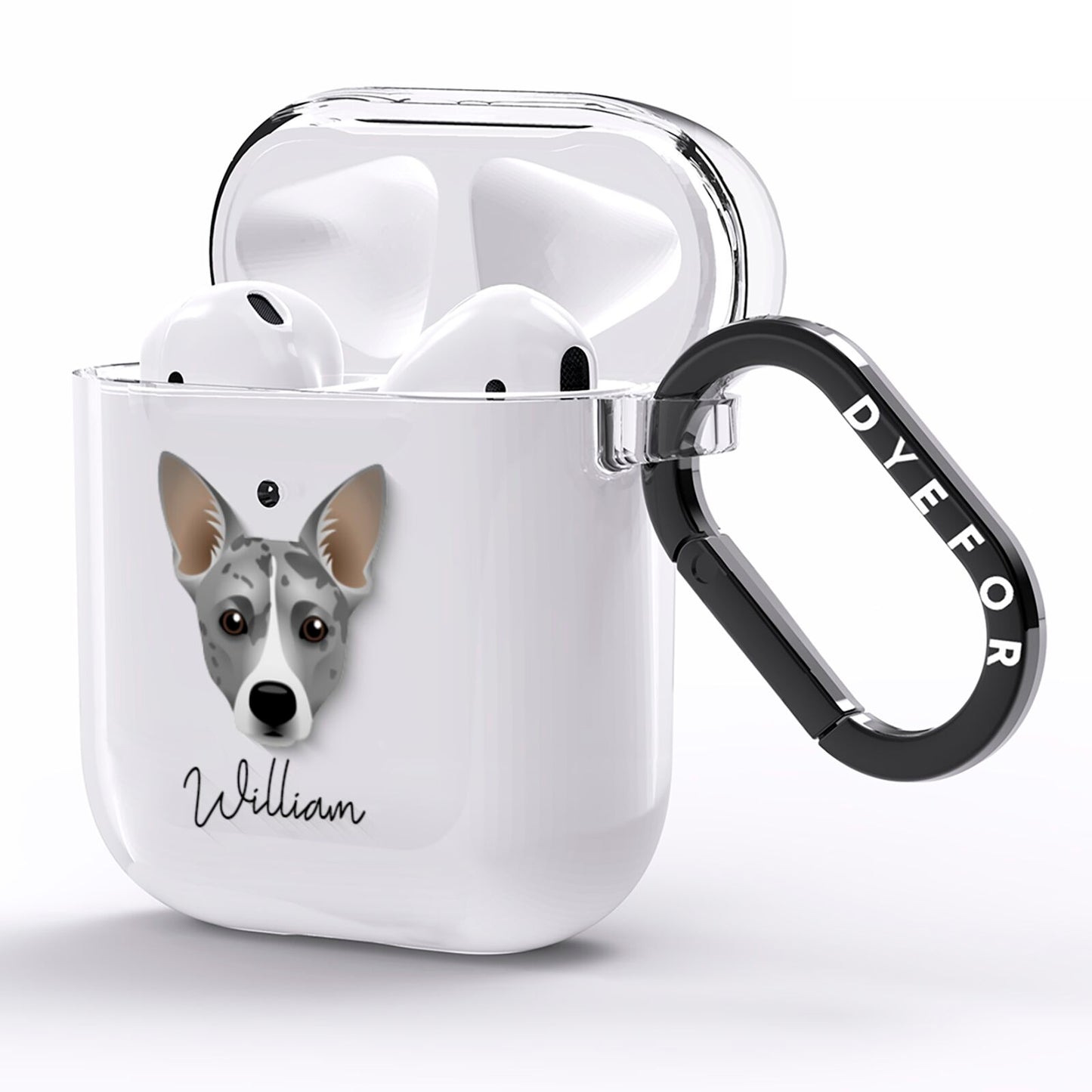 Cojack Personalised AirPods Clear Case Side Image