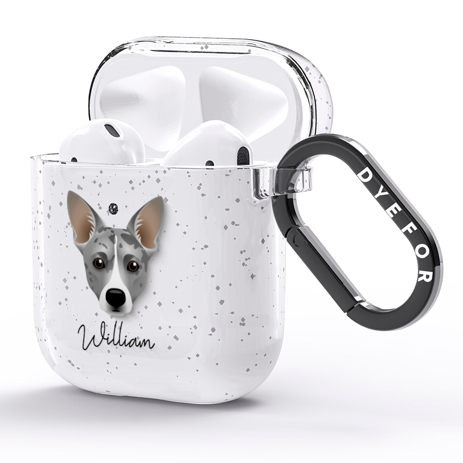 Cojack Personalised AirPods Glitter Case Side Image