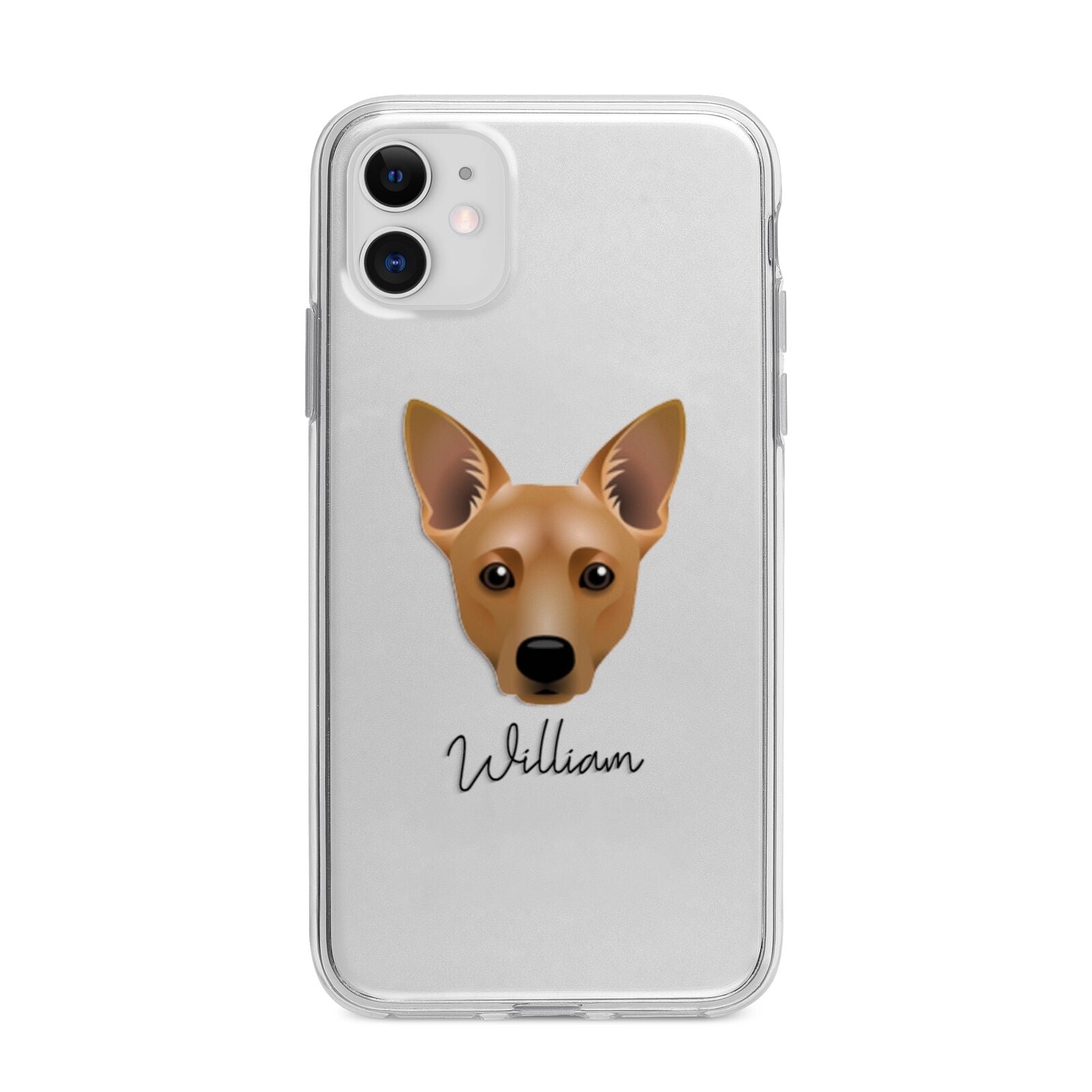 Cojack Personalised Apple iPhone 11 in White with Bumper Case