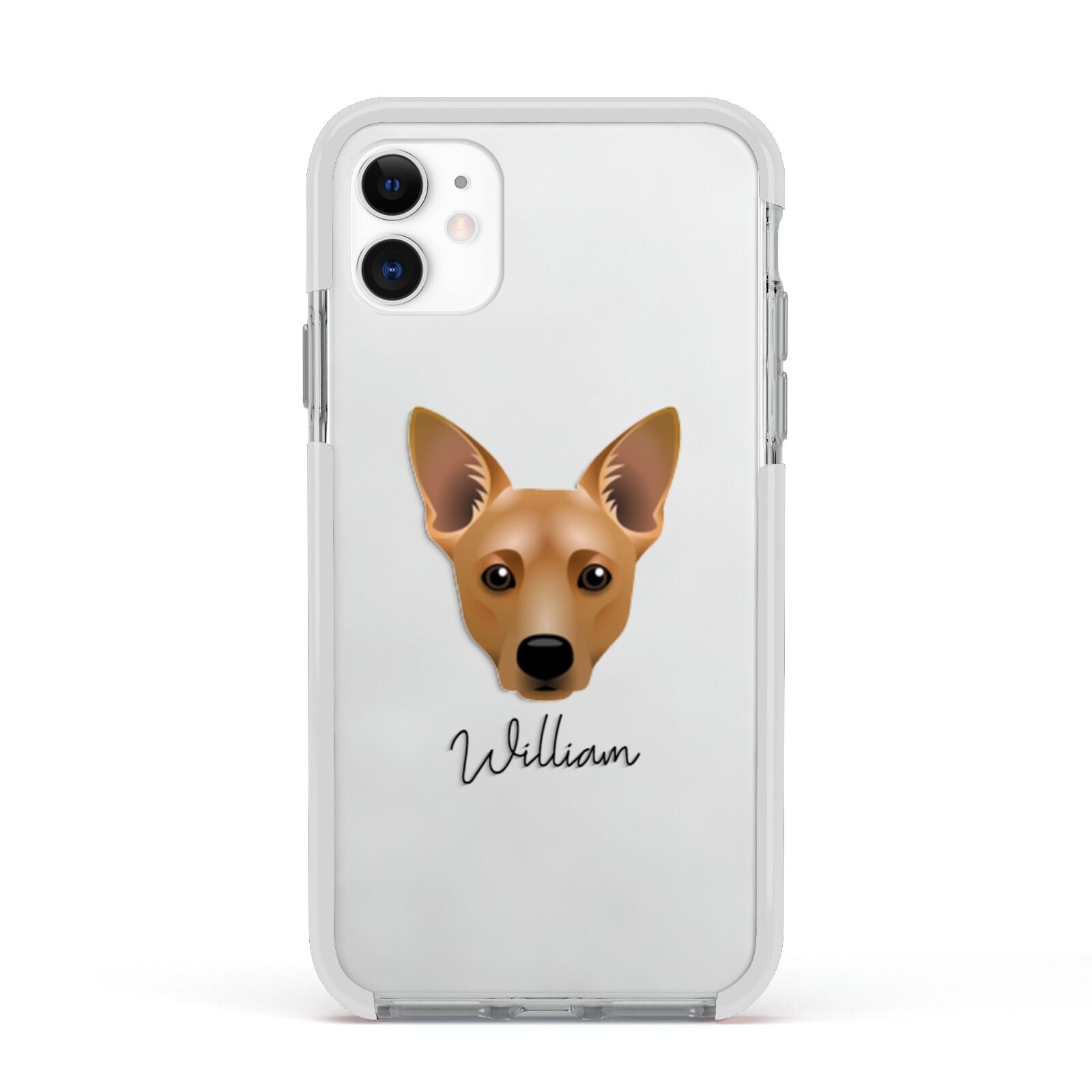 Cojack Personalised Apple iPhone 11 in White with White Impact Case