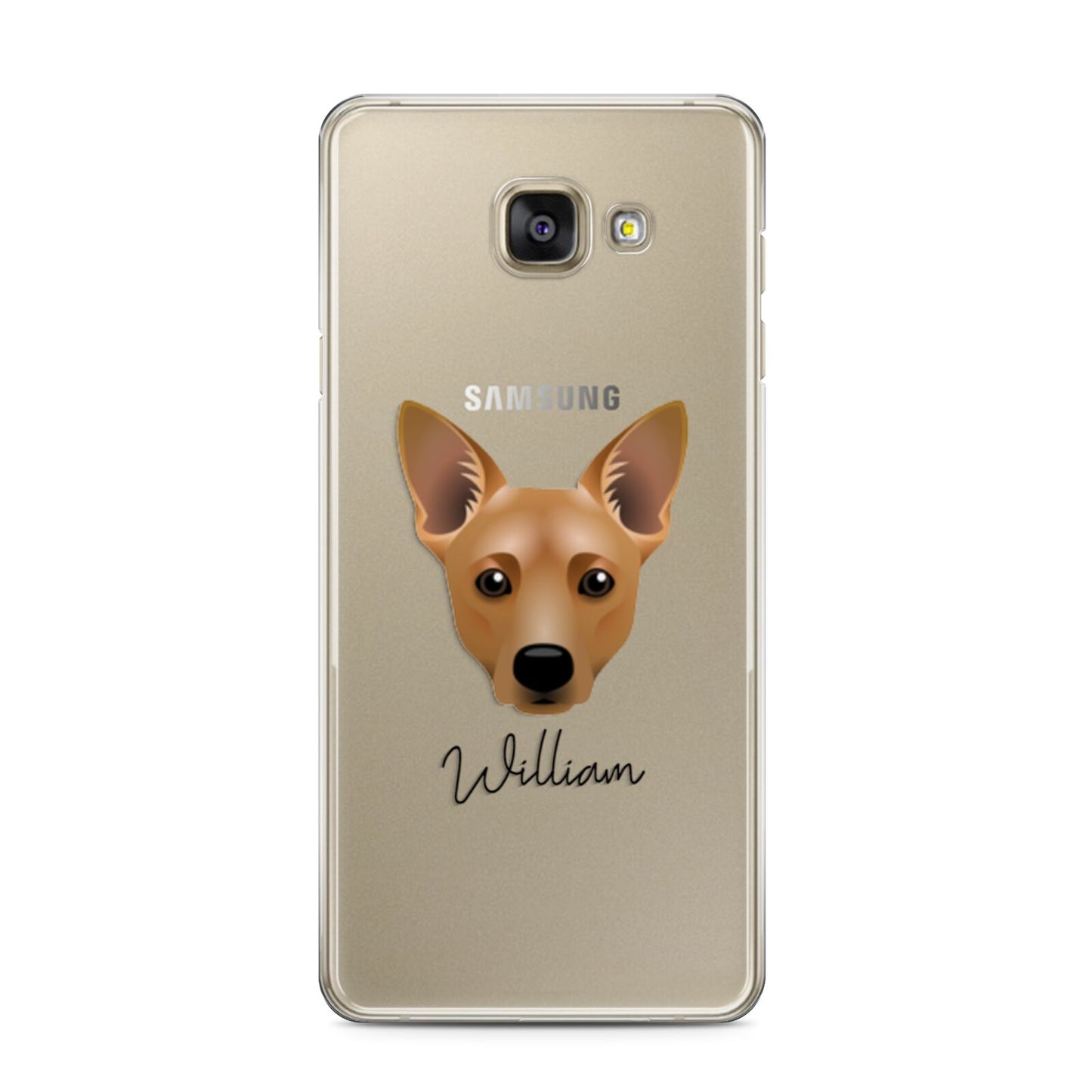 Cojack Personalised Samsung Galaxy A3 2016 Case on gold phone