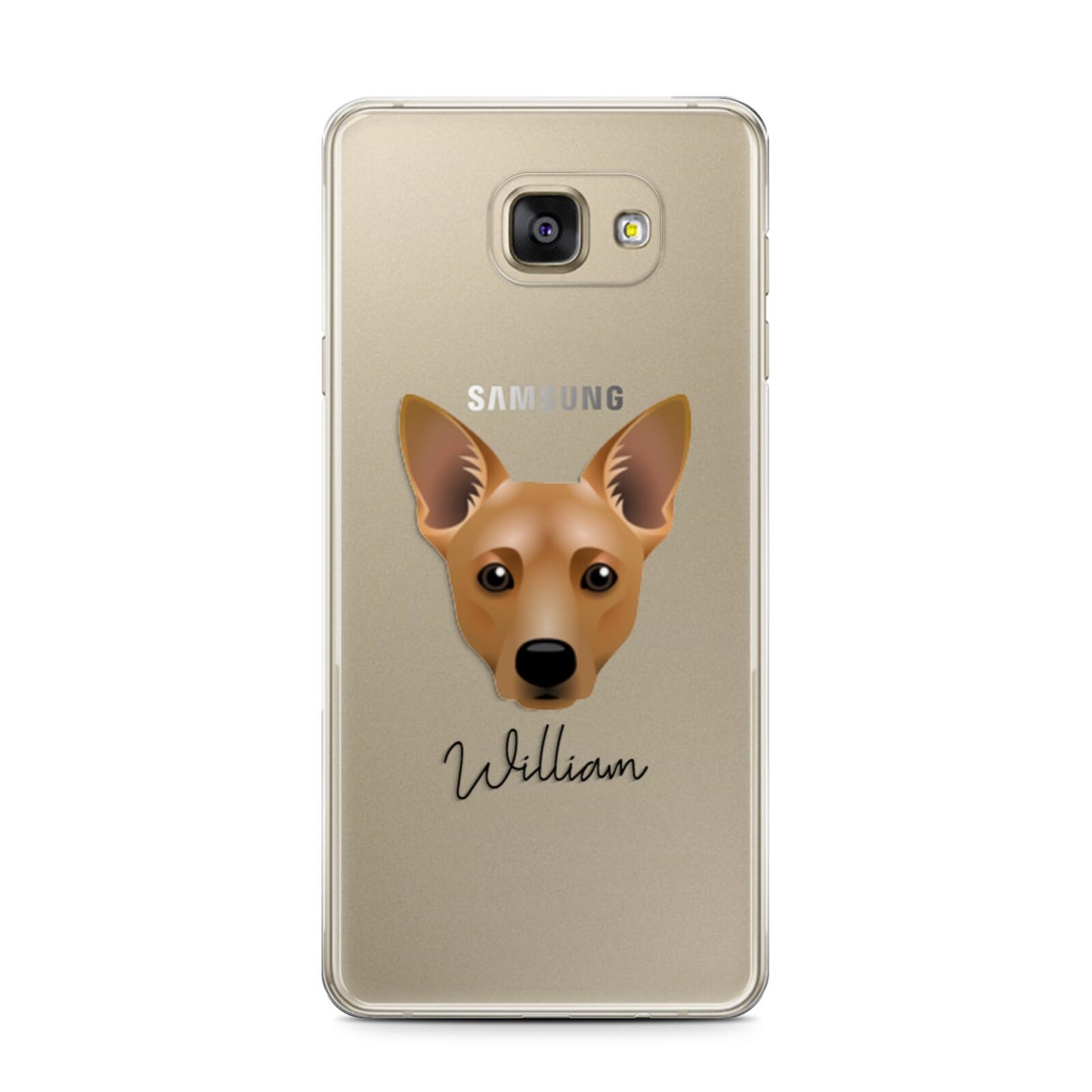 Cojack Personalised Samsung Galaxy A7 2016 Case on gold phone