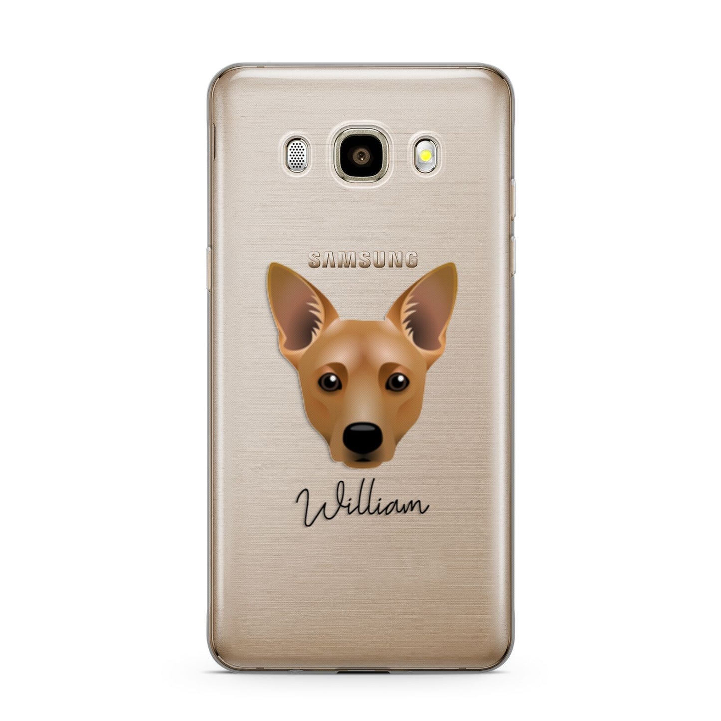 Cojack Personalised Samsung Galaxy J7 2016 Case on gold phone