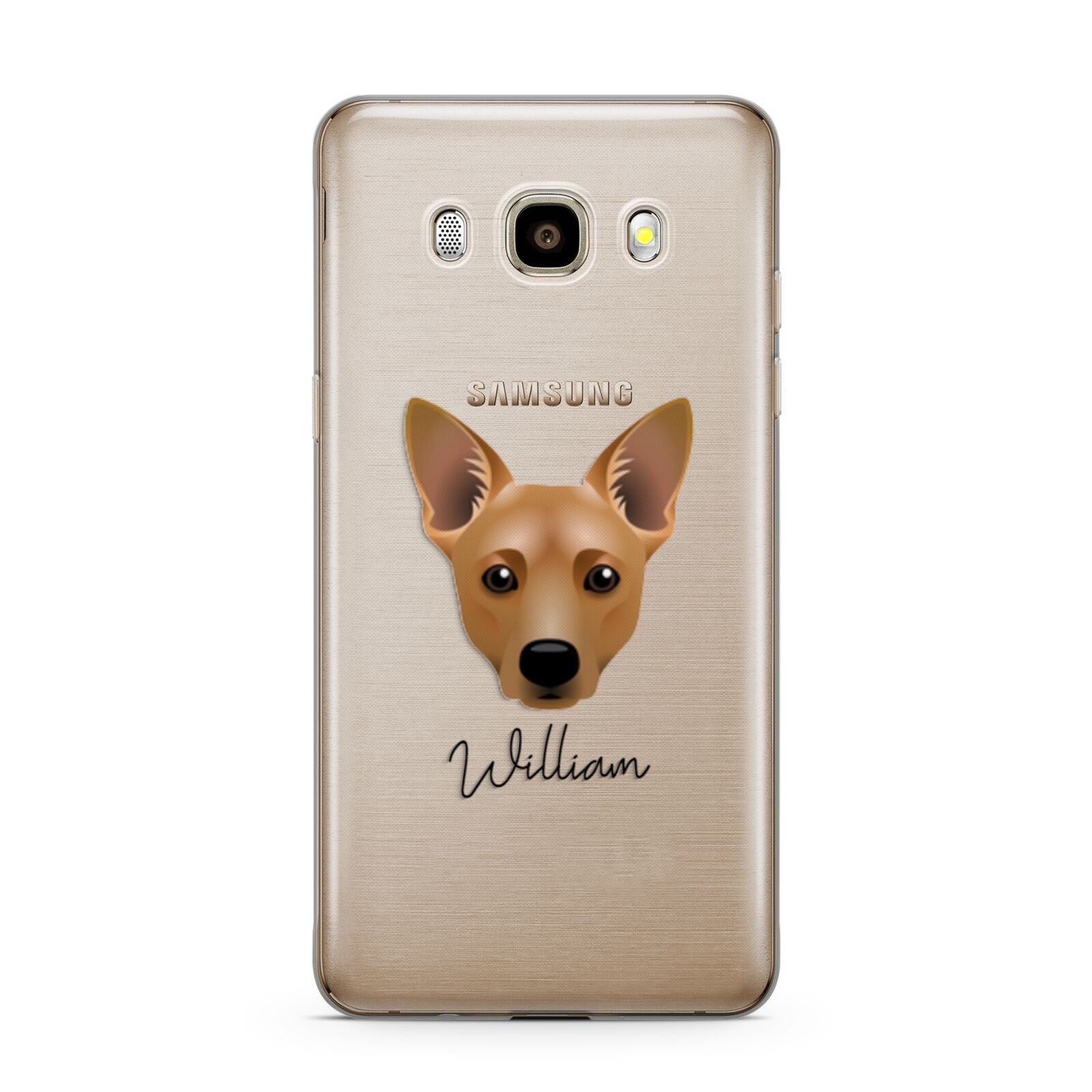 Cojack Personalised Samsung Galaxy J7 2016 Case on gold phone