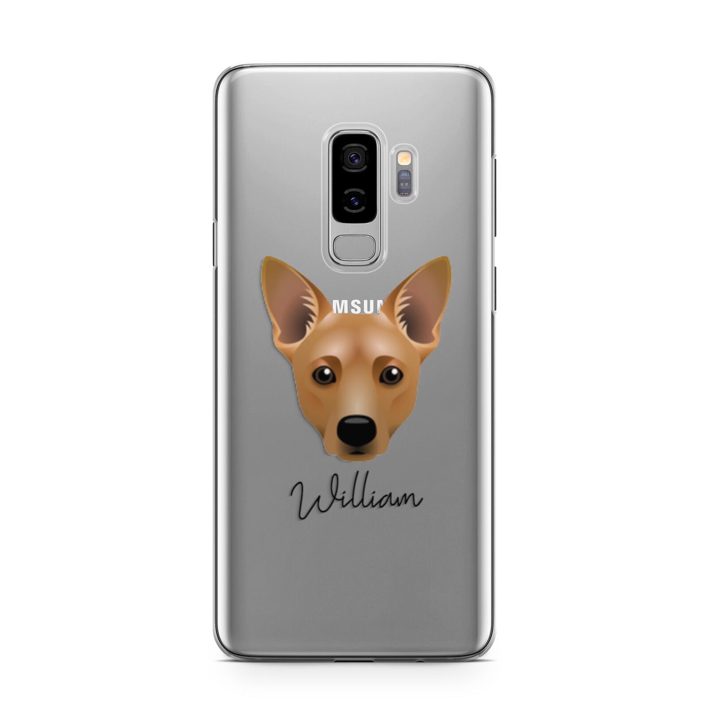 Cojack Personalised Samsung Galaxy S9 Plus Case on Silver phone