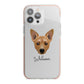 Cojack Personalised iPhone 13 Pro Max TPU Impact Case with Pink Edges