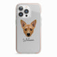 Cojack Personalised iPhone 13 Pro TPU Impact Case with Pink Edges