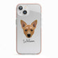 Cojack Personalised iPhone 13 TPU Impact Case with Pink Edges