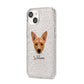 Cojack Personalised iPhone 14 Glitter Tough Case Starlight Angled Image