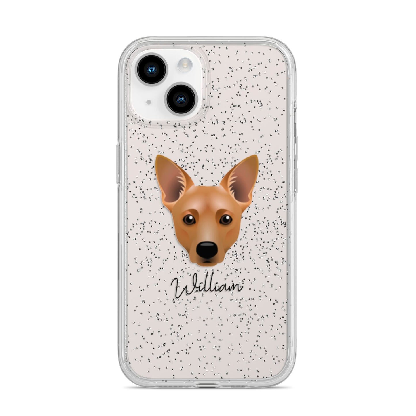 Cojack Personalised iPhone 14 Glitter Tough Case Starlight