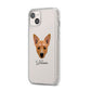 Cojack Personalised iPhone 14 Plus Clear Tough Case Starlight Angled Image