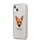 Cojack Personalised iPhone 14 Plus Glitter Tough Case Starlight Angled Image