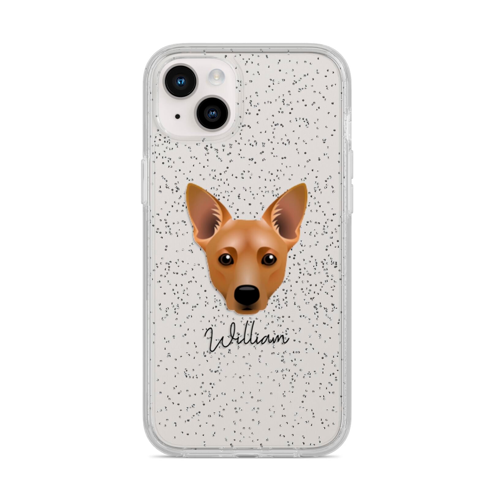 Cojack Personalised iPhone 14 Plus Glitter Tough Case Starlight