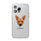 Cojack Personalised iPhone 14 Pro Max Clear Tough Case Silver