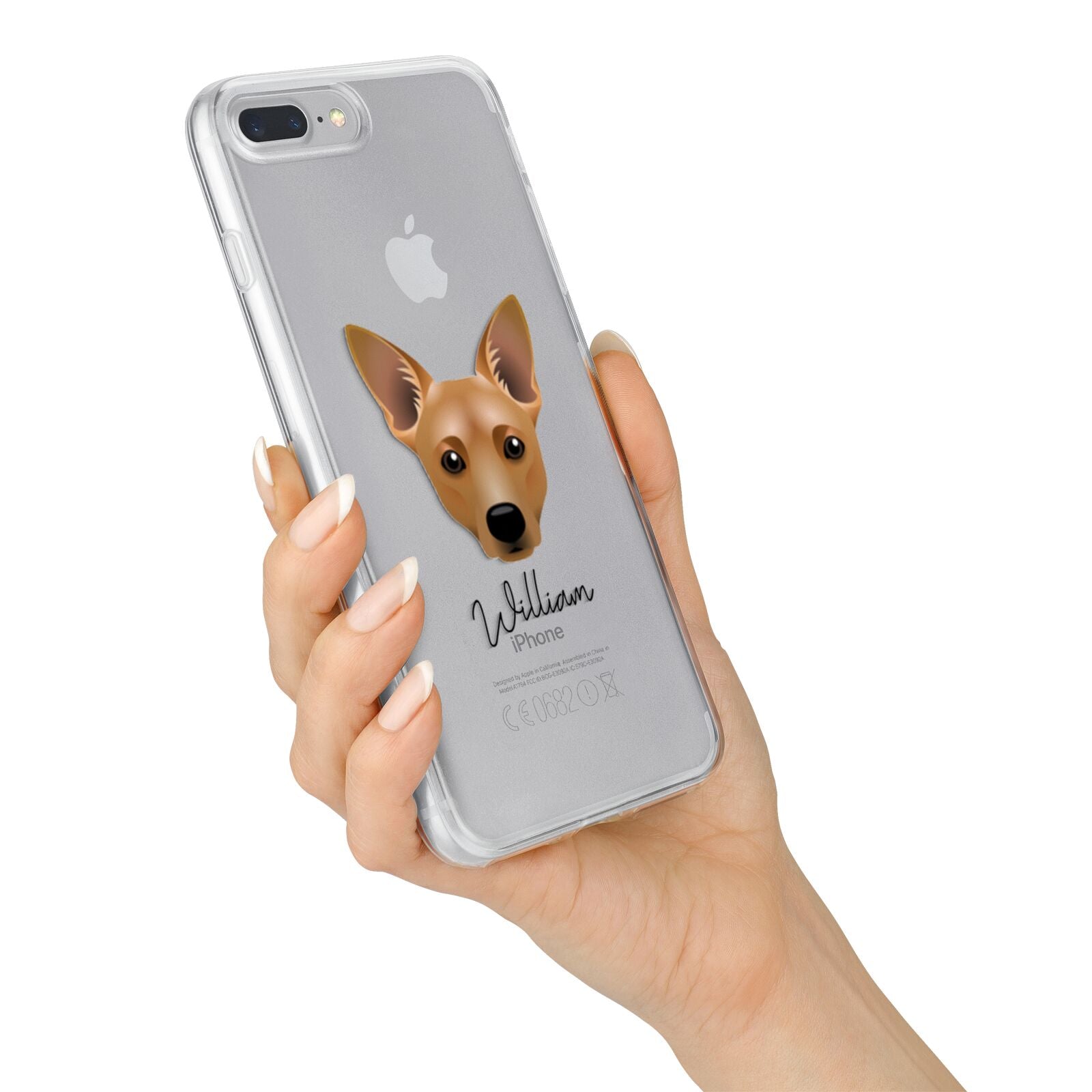 Cojack Personalised iPhone 7 Plus Bumper Case on Silver iPhone Alternative Image
