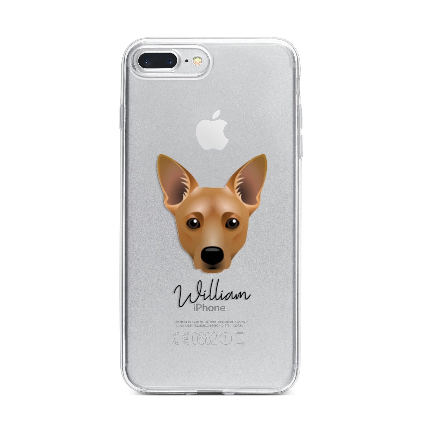 Cojack Personalised iPhone 7 Plus Bumper Case on Silver iPhone