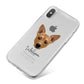 Cojack Personalised iPhone X Bumper Case on Silver iPhone