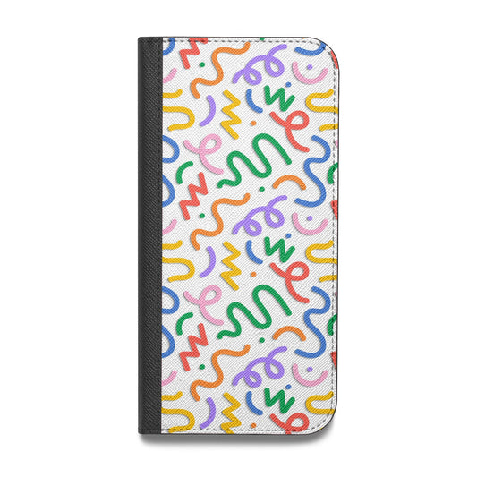 Colourful Doodle Vegan Leather Flip Samsung Case