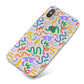 Colourful Doodle iPhone X Bumper Case on Silver iPhone
