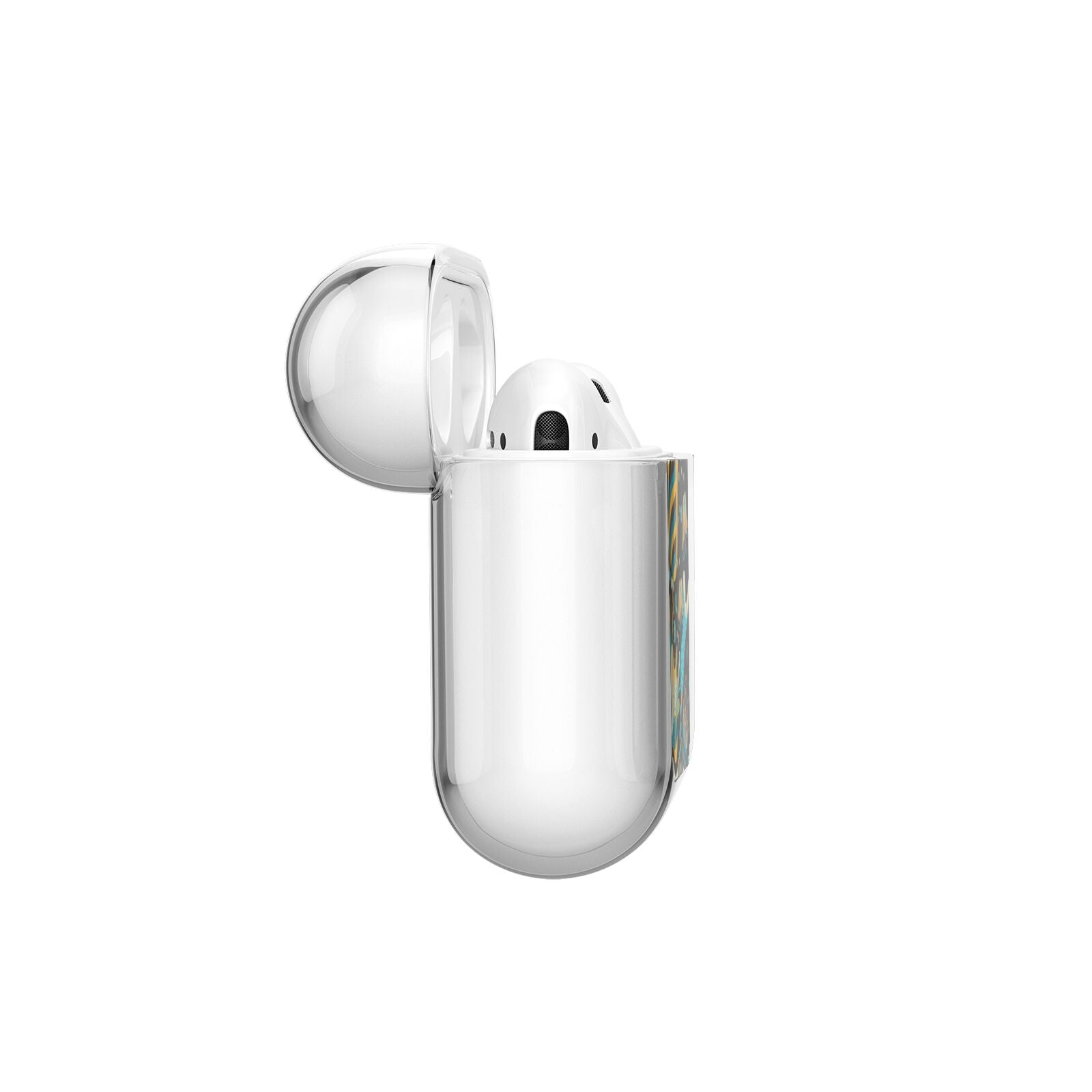 Colourful Floral AirPods Case Side Angle