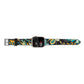 Colourful Floral Apple Watch Strap Size 38mm Landscape Image Silver Hardware