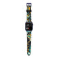 Colourful Floral Apple Watch Strap Size 38mm with Blue Hardware