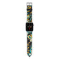 Colourful Floral Apple Watch Strap with Silver Hardware