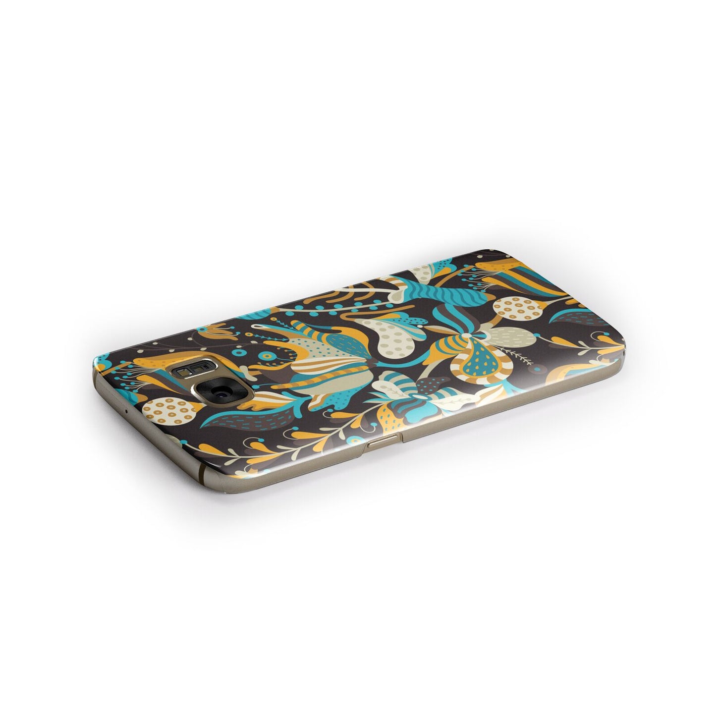 Colourful Floral Samsung Galaxy Case Side Close Up