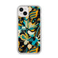 Colourful Floral iPhone 14 Plus Glitter Tough Case Starlight