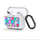 Colourful Flowers AirPods Clear Case 3rd Gen Side Image