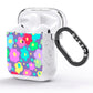 Colourful Flowers AirPods Glitter Case Side Image