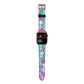 Colourful Flowers Apple Watch Strap Size 38mm with Rose Gold Hardware