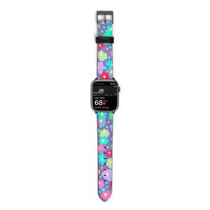 Colourful Flowers Watch Strap