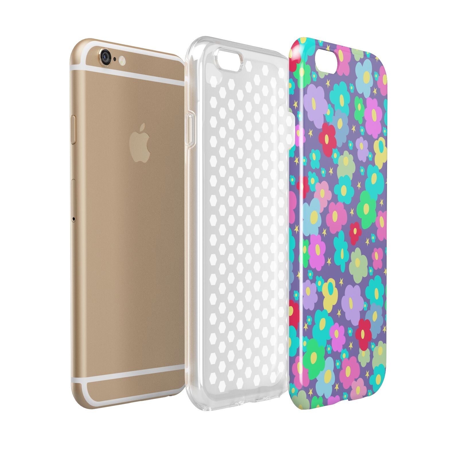 Colourful Flowers Apple iPhone 6 3D Tough Case Expanded view