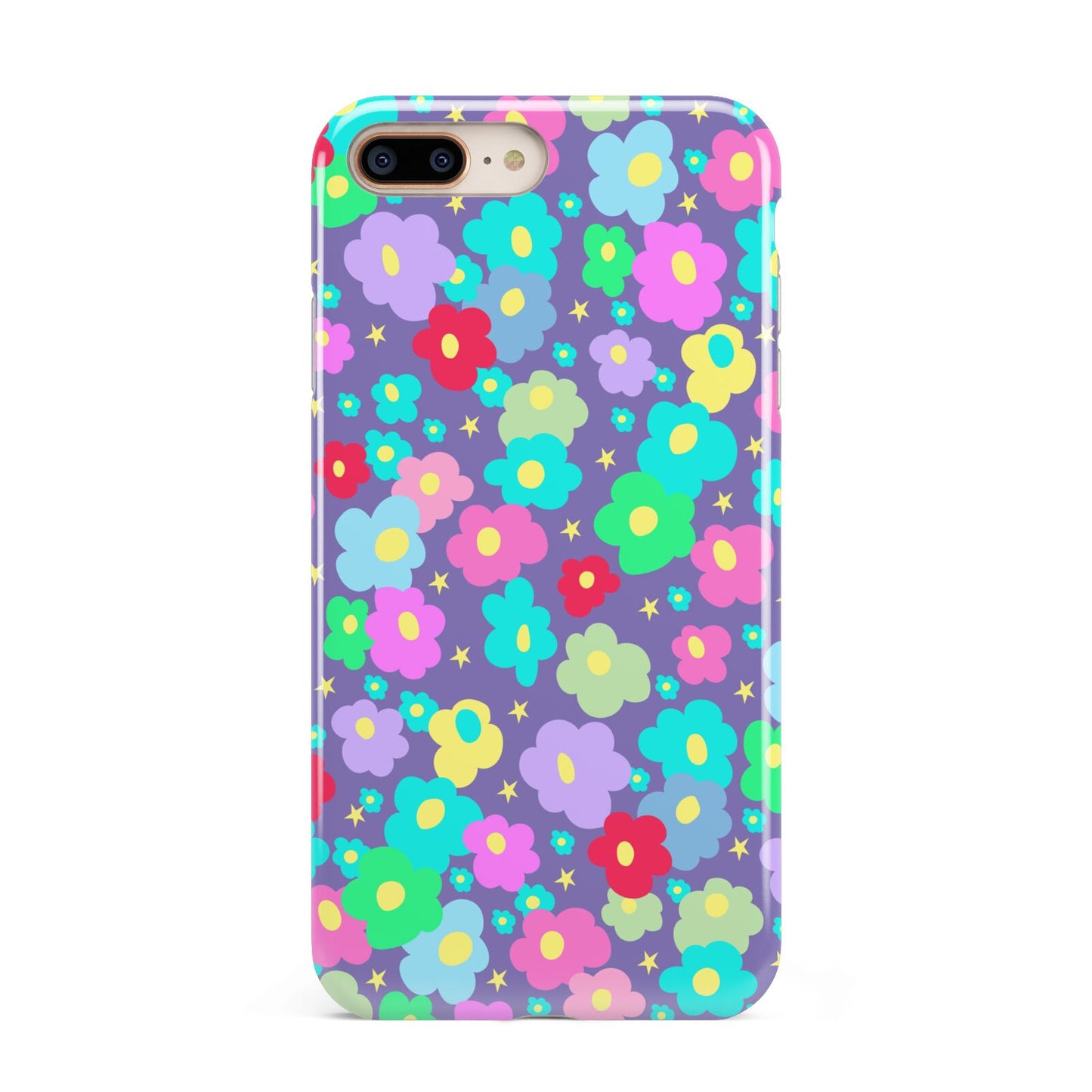 Colourful Flowers Apple iPhone 7 8 Plus 3D Tough Case