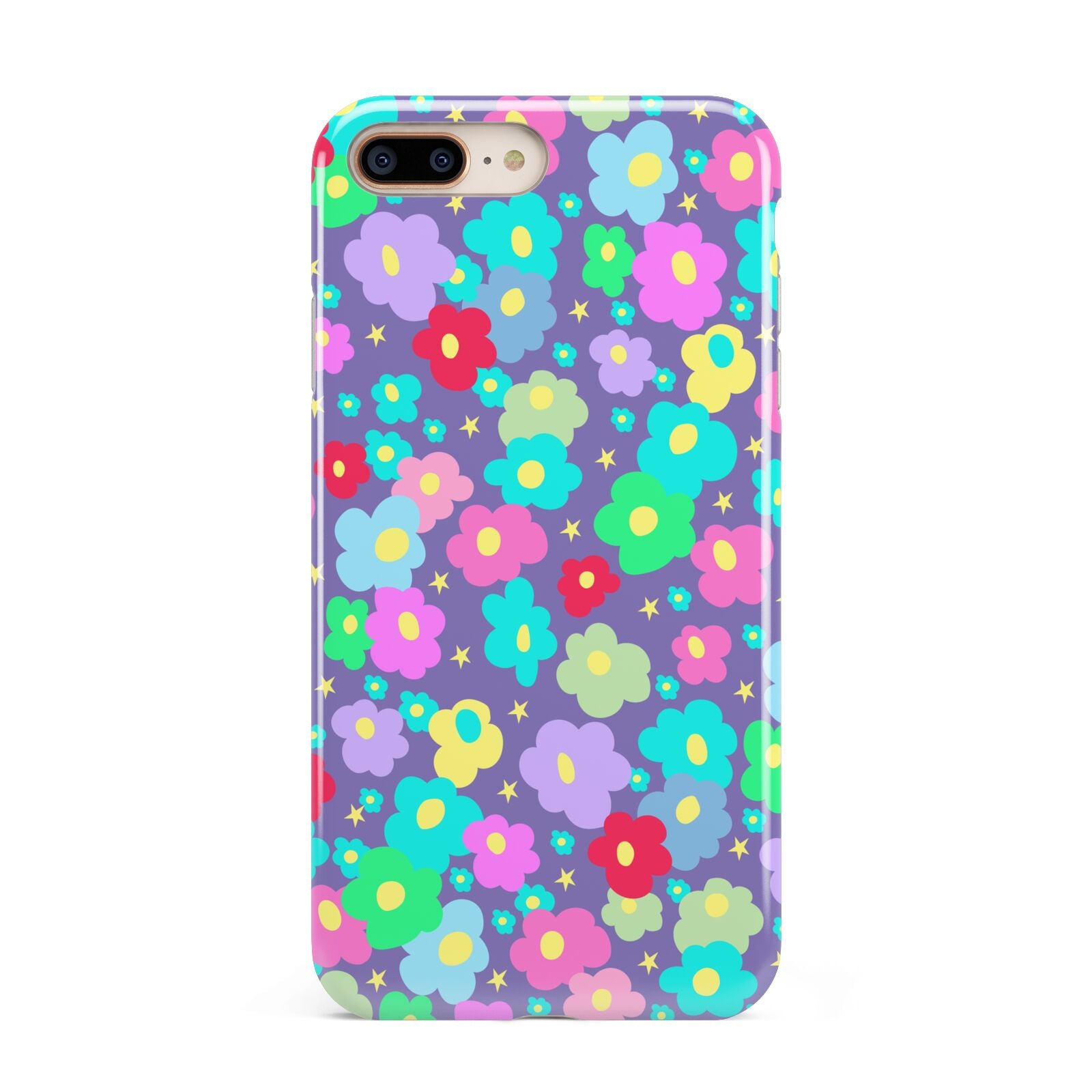 Colourful Flowers Apple iPhone 7 8 Plus 3D Tough Case
