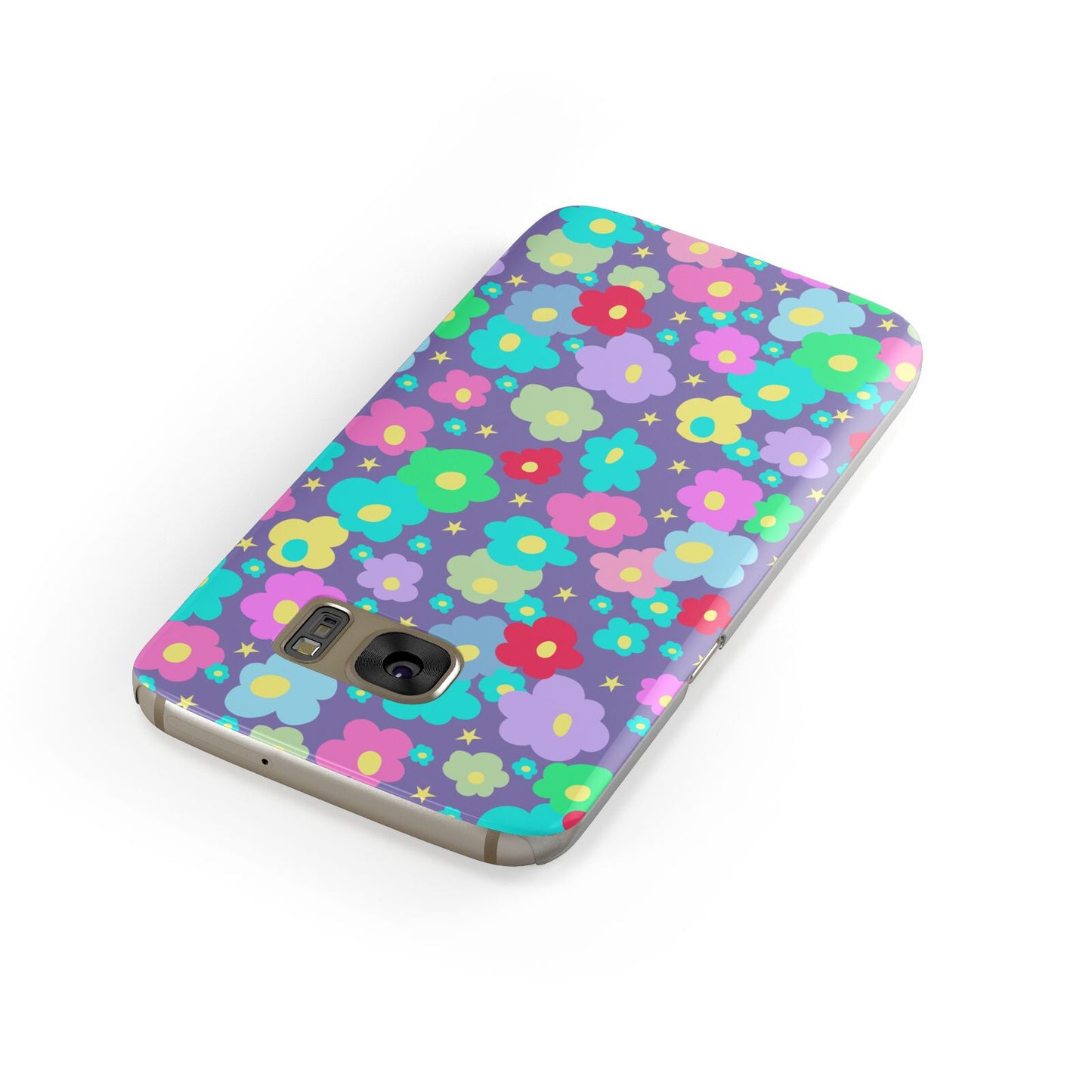 Colourful Flowers Samsung Galaxy Case Front Close Up