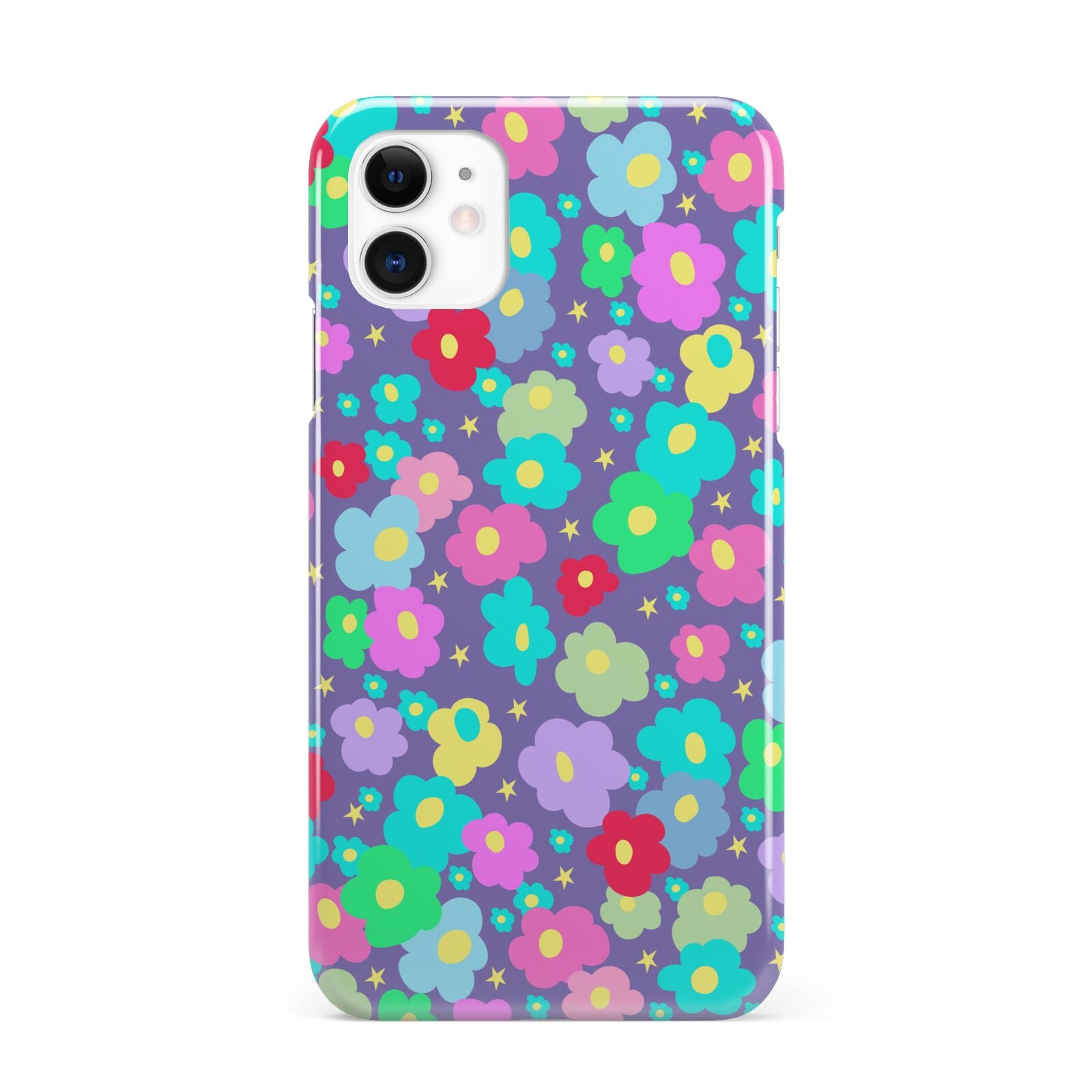 Colourful Flowers iPhone 11 3D Snap Case