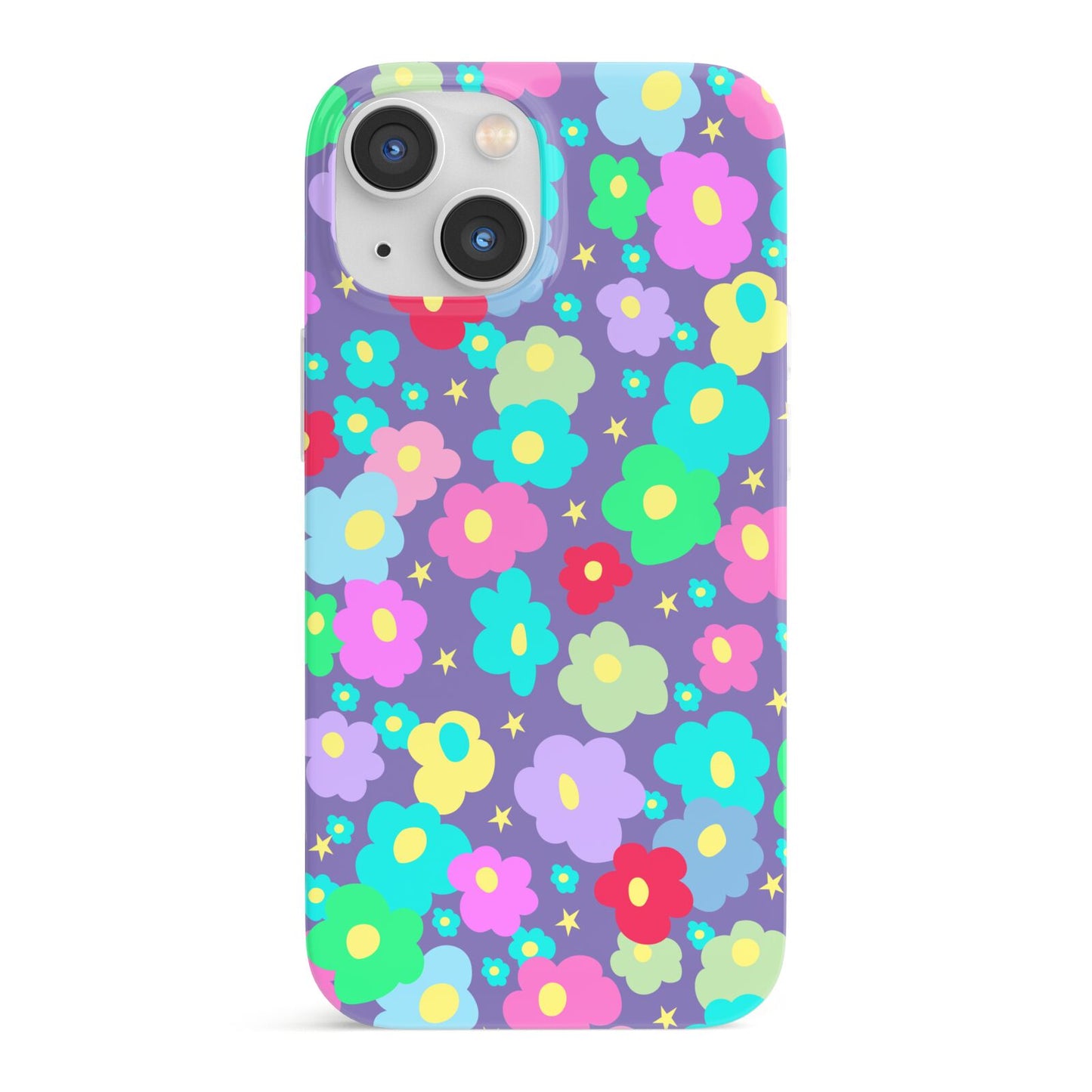 Colourful Flowers iPhone 13 Mini Full Wrap 3D Snap Case