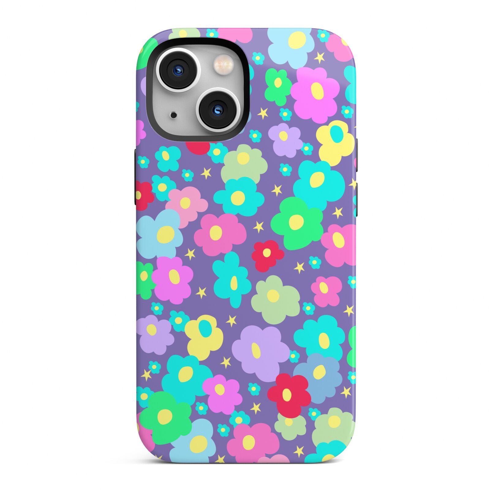 Colourful Flowers iPhone 13 Mini Full Wrap 3D Tough Case